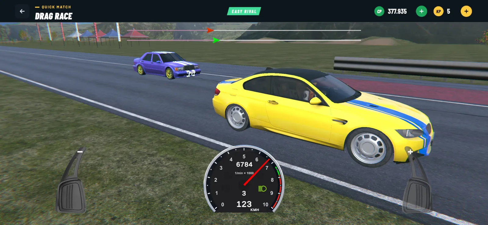 Garage Rivals: Drift & Drag — Quick match — drag race