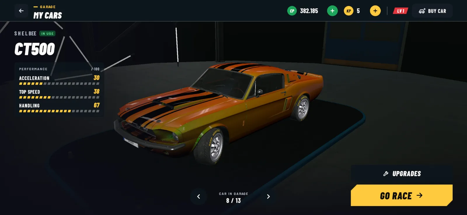 Garage Rivals: Drift & Drag — Garage — my cars