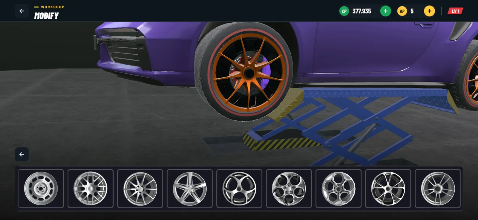 Garage Rivals: Drift & Drag — Workshop — wheels